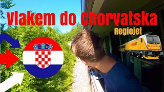 Vlakem do Chorvatska🇭🇷  Regiojet 💛 [upl. by Gonsalve]