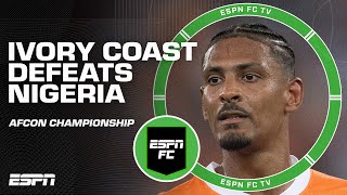 REACTION to Ivory Coasts AFCON Final win over Nigeria 🏆 Best tournament turnaround  ESPN FC [upl. by Anyk]