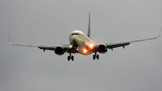 Two go arounds a Heavy Rain Storm and Crosswind Landings  Boston Logan Airport  August 4th 2024 [upl. by Yssim]