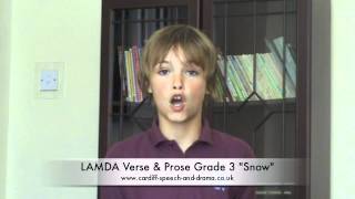 LAMDA Exams quotThe Speaking of Verse and Prosequot Grade 3 [upl. by Nylimaj]