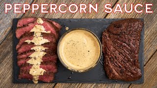 Peppercorn Sauce Recipe  Best Steak Sauce Ever [upl. by Salmon70]