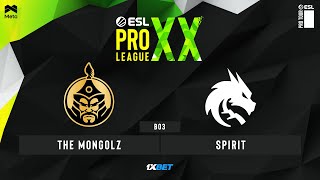 MONGOLZ vs SPIRIT  EPL S20  Group stage  BO3  MN cast [upl. by Storz]