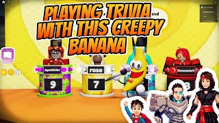 Roblox TRIVIA WITH BAD JOKES FROM A BANANA [upl. by Selegna]