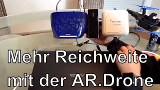 WLan Repeater  Range Extender für die ARDrone  bessere Reichweite so geht´s [upl. by Amaty]