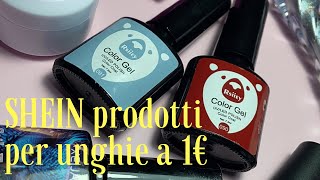 SHEIN PRODOTTI PER UNGHIE A 1€ gel colori piant gel [upl. by Lienad]