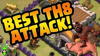 GOHO IS THE BEST TH8 ATTACK  GoHo Strategy Breakdown  Clash of Clans  How to TH8 GoHo [upl. by Orlena]