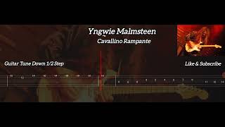 Yngwie Malmsteen  Cavallino Rampante  Tab Guitar [upl. by Guy]