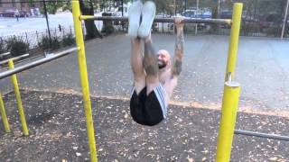 Hanging Leg Raise Exercise Progressions [upl. by Ayirp]