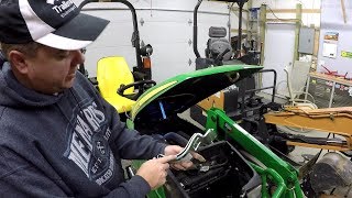 Dont be scared Replacing John Deere 1025R broken Air Cleaner Air Filter Bracket [upl. by Berny33]