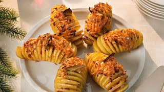 Recetas Thermomix ® TM5  Patatas Nuevas Hasselback [upl. by Karylin136]