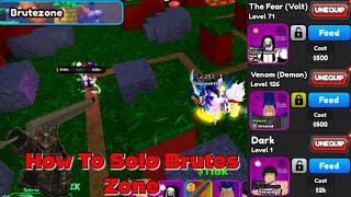 How to Solo Brutes Zone ASTDAll star Tower defense [upl. by Htims]