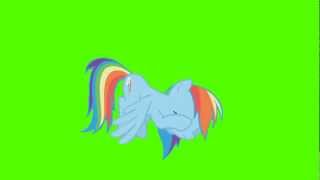 Rainbow Dash Facehoof  Green Screen Ponies [upl. by Aicnatsnoc5]