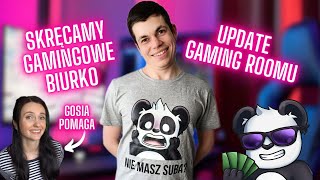 Nowe biurko gamingowe Unboxing i montaż Pokój gamingowy rośnie w siłę [upl. by Cerf]