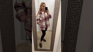 OOTD Shacket outfit Shacket style Plaid shirt Amazon fashion Fall style Fall outfit Blonde [upl. by Ernesto]