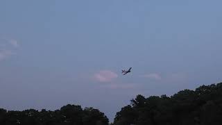 Eflite T28 Trojan 12m  second slow evening flight [upl. by Tracey]