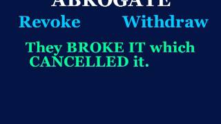 abrogate [upl. by Ttergram]