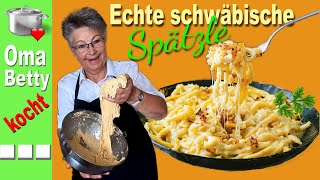 Echte schwäbische Spätzle Käsespätzle einfach selber machen [upl. by Maxentia361]