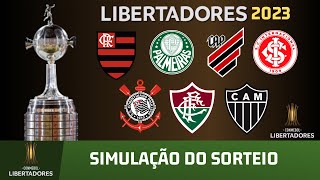 Simulação do sorteio da Libertadores 2023 [upl. by Lewan]