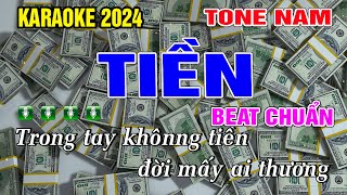 KARAOKE TIỀN TONE NAM BEAT CHUẨN  NGỌC SƠN [upl. by Dekeles201]