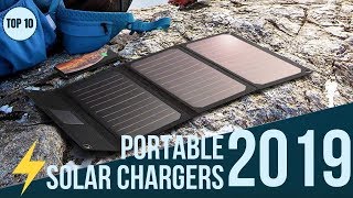 Top 10 Best Portable Solar Chargers of 2019  Best Solar Panel Chargers for Android iPhone Travel [upl. by Yate]