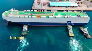 docking of carship by malayan towage ampsalvage corpsalvtug Philippines [upl. by Warner]