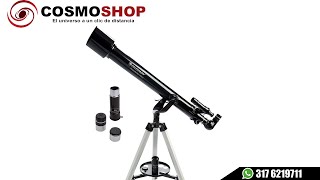 Unboxing Telescopio Celestron Powerseeker 60AZ 21041  Cosmoshop Medellin Colombia [upl. by Adnawyek186]