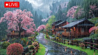 Easily Get Perfect Sleep with Relaxing Rain in Japanese Village 🍀Suitable For Relaxing amp Sleeping [upl. by Brenk]