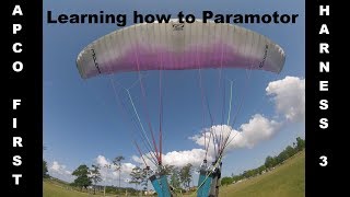 Apco First Harness 3  Learning How to Kite and Fly a Paramotor [upl. by Adali]