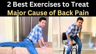 Major cause of Back Pain Low Back Pain Treatment Back Pain while Sitting and Standing 2 Exercises [upl. by Old]