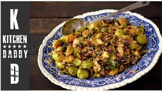 Brussel Sprouts With Bacon  Kitchen Daddy [upl. by Adnilram]