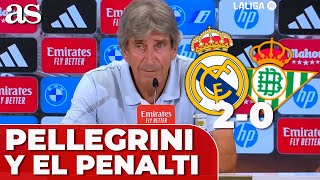 PELLEGRINI y el PENALTI que ALBEROLA ROJAS y el VAR señalaron a VINICIUS  REAL MADRID 2 BETIS 0 [upl. by Akeihsal173]