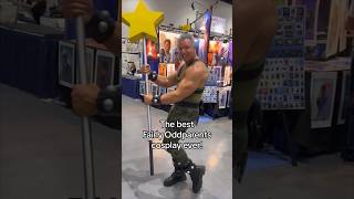 FAIRIES A real life Jorgen Von Strangle popped up fairlyoddparents cosplay Nickelodeon [upl. by Maribel]