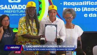 Lançamento do Carnaval de Salvador [upl. by Annaiv]