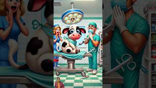 Evolution Of Cow 🔥 The doctor is giving a big injection and the nurse is watching cute cow shorts [upl. by Marozik]