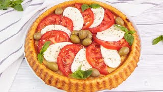 Torta salata alla caprese facile da preparare e buonissima [upl. by Joachima]