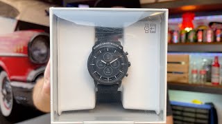 Fossil Hybrid Smartwatch Collider HR Unboxing Deutsch [upl. by Wilden]