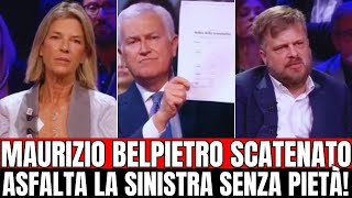 MAURIZIO BELPIETRO NON SI CONTIENE SMASCHERA LA SINISTRA… E SCATTA LAPPLAUSO [upl. by Nyllek]