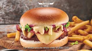 Raclette Burger  Buffalo Grill  6s [upl. by Chaffinch]