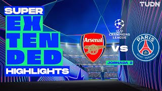 SUPER EXTENDED HIGHLIGHTS  Arsenal vs PSG  UEFA Champions League 202425  J2 [upl. by Stefanie730]