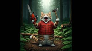 Timber meow  A song about fat lumberjack cats  AI nonsense  Music made with Suno AI [upl. by Bocoj]