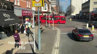 Full route visualLondon bus route 169 barkingLondon road to clayhallthe glade bus101182SN63JWK [upl. by Laing639]