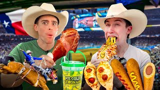 Two Brits try everything at the Texas Rodeo [upl. by Kinnon]