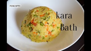 Kara Bath recipe  karnataka styleMasala upma khara uppitturecipe by FOOD BITES [upl. by Marchall880]