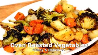 EASY OVEN ROASTED VEGETABLES RECIPE [upl. by Tega]