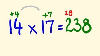 Fast Mental Multiplication Trick  multiply in your head using base 10 [upl. by Peggie464]