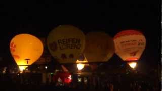 Ballonglühen im Elbauenpark Magdeburg 18082012 2 HD [upl. by Ibob]