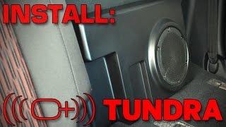 Toyota Tundra Crewmax Complete Sound Solution  Installation [upl. by Chuck]