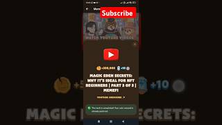 Magic Eden Secrets Why It’s Ideal for NFT Beginners  Part 3 of 5  MemeFi youtube codes [upl. by Gorman603]