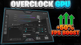 Msi Afterburner How To Overclock Your GPU in 2023 🔧 Step By Step Guide [upl. by Wilhelmine]