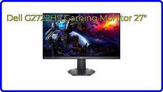 BEWERTUNG 2024 Dell G2722HS Gaming Monitor 27quot WESENTLICHE Einzelheiten [upl. by Nirmak]